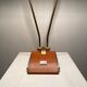 JUMO desk lamp in brass and leather by Eileen Grey, 1930