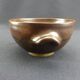 Pair of vintage glazed stoneware bowls signed MJB
