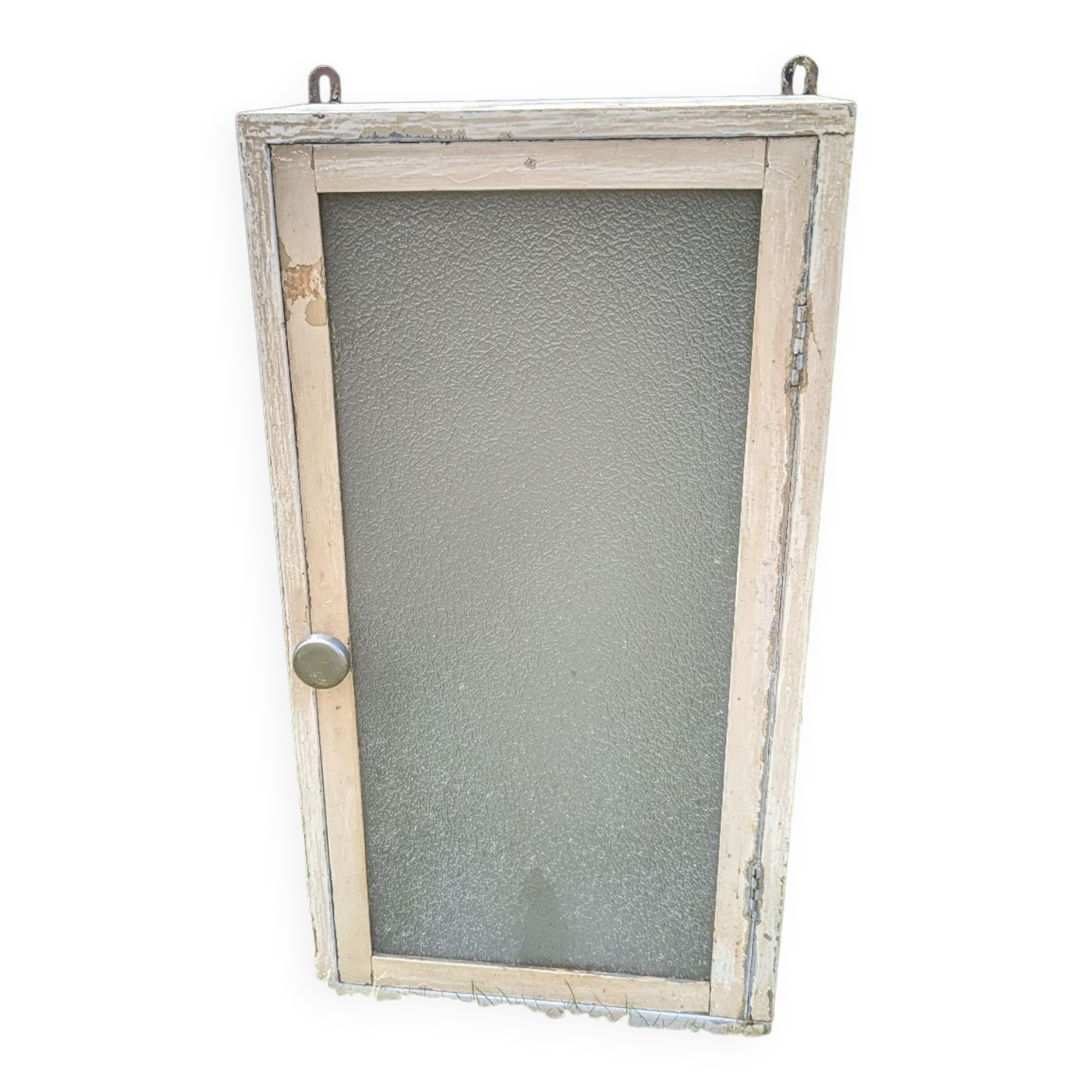 Armoire murale vintage et patinée avec vitre Selency