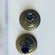 Pair of bronze candle holders signed