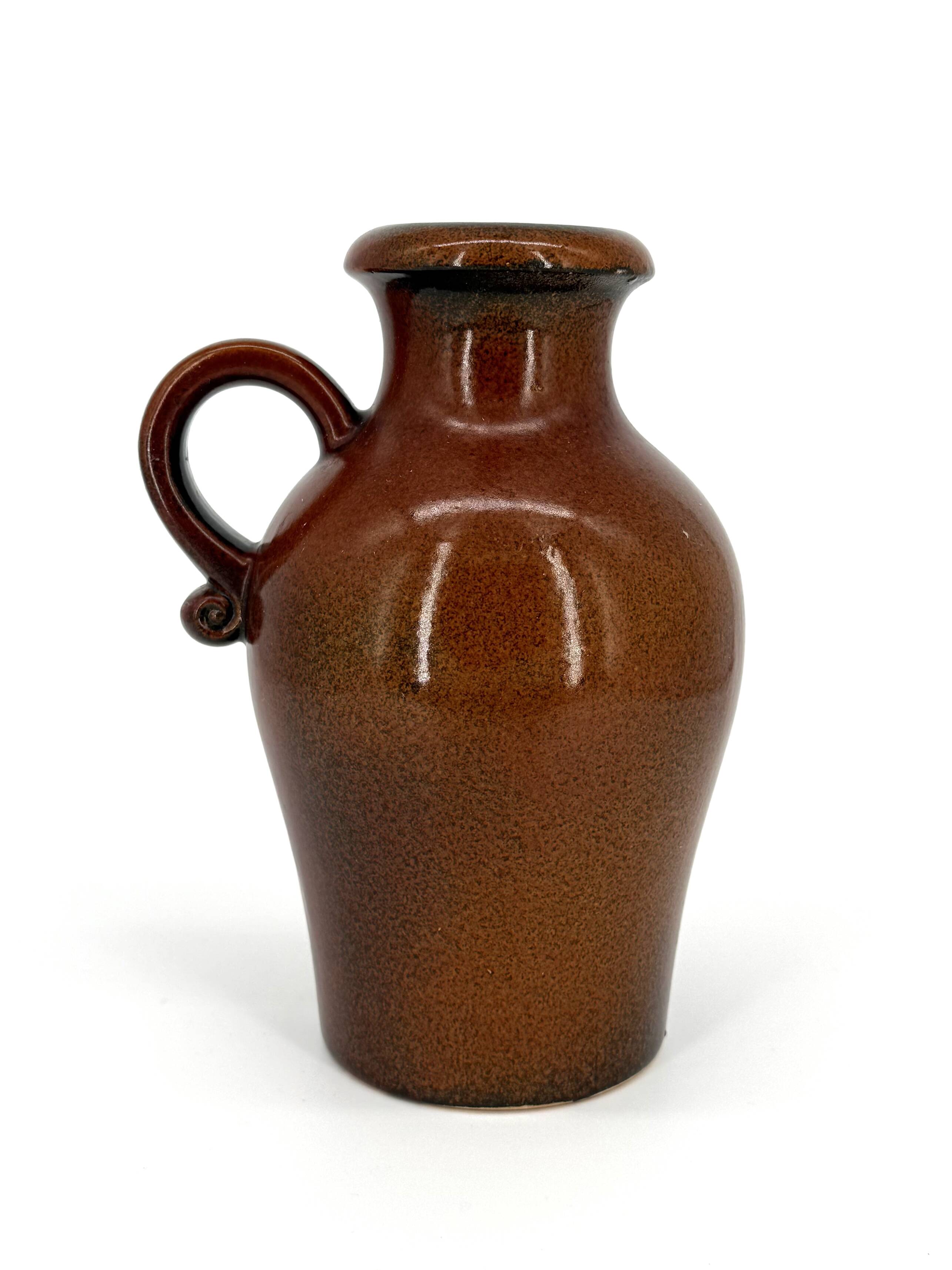 Vase Scheurich 490-25 – grès émaillé ambre