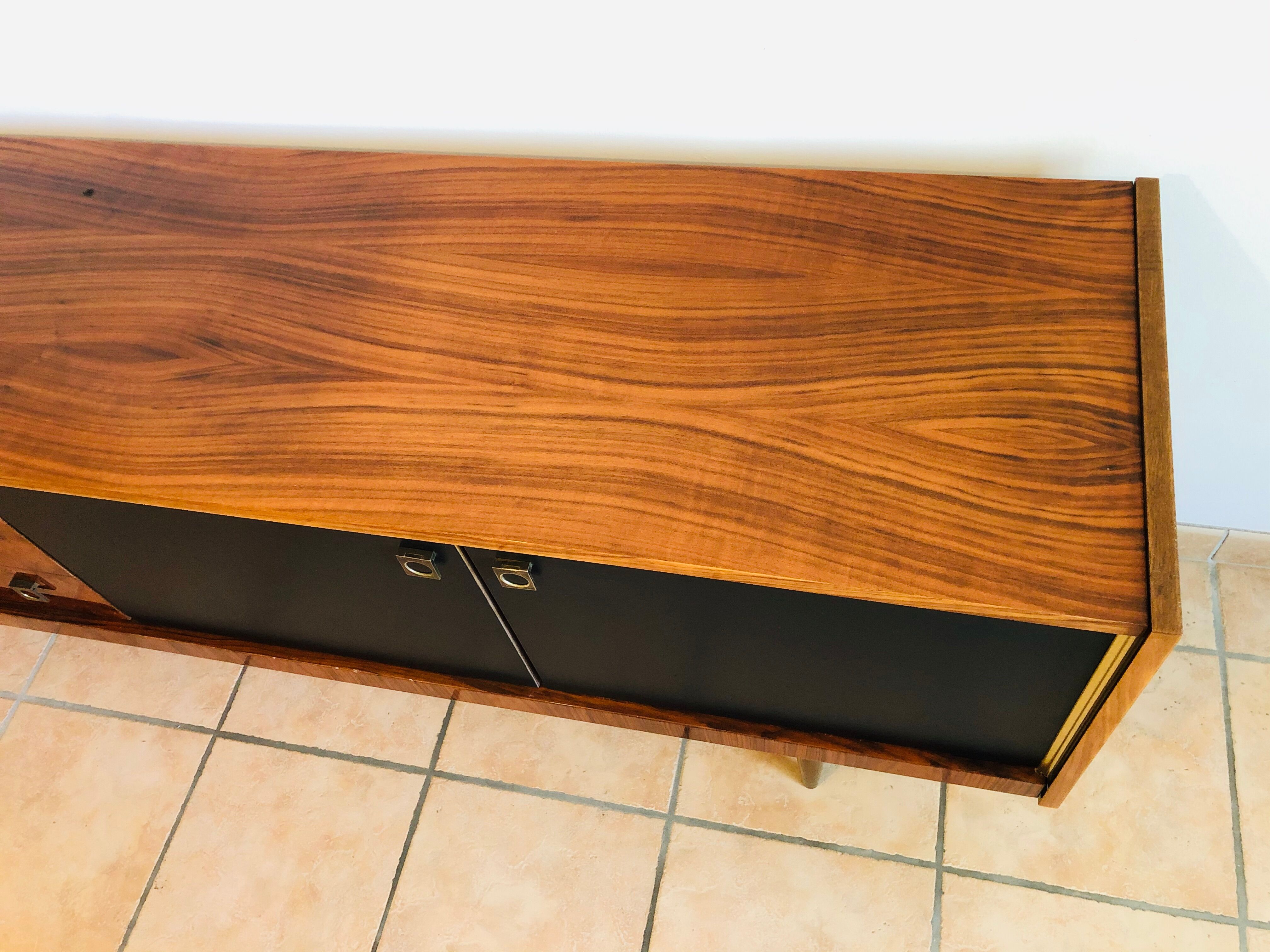 Vintage walnut sideboard 1960