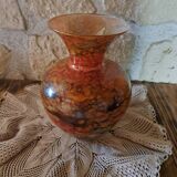 Jean Noël Bouillet vase lacquer on glass Mistigri Chapoutier