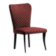 Elegant Gucci fabric upholstered chair, Italy, 1950s