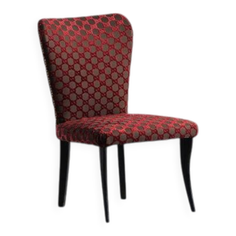 Chaise élégante en tissu Gucci, Italie, années 1950