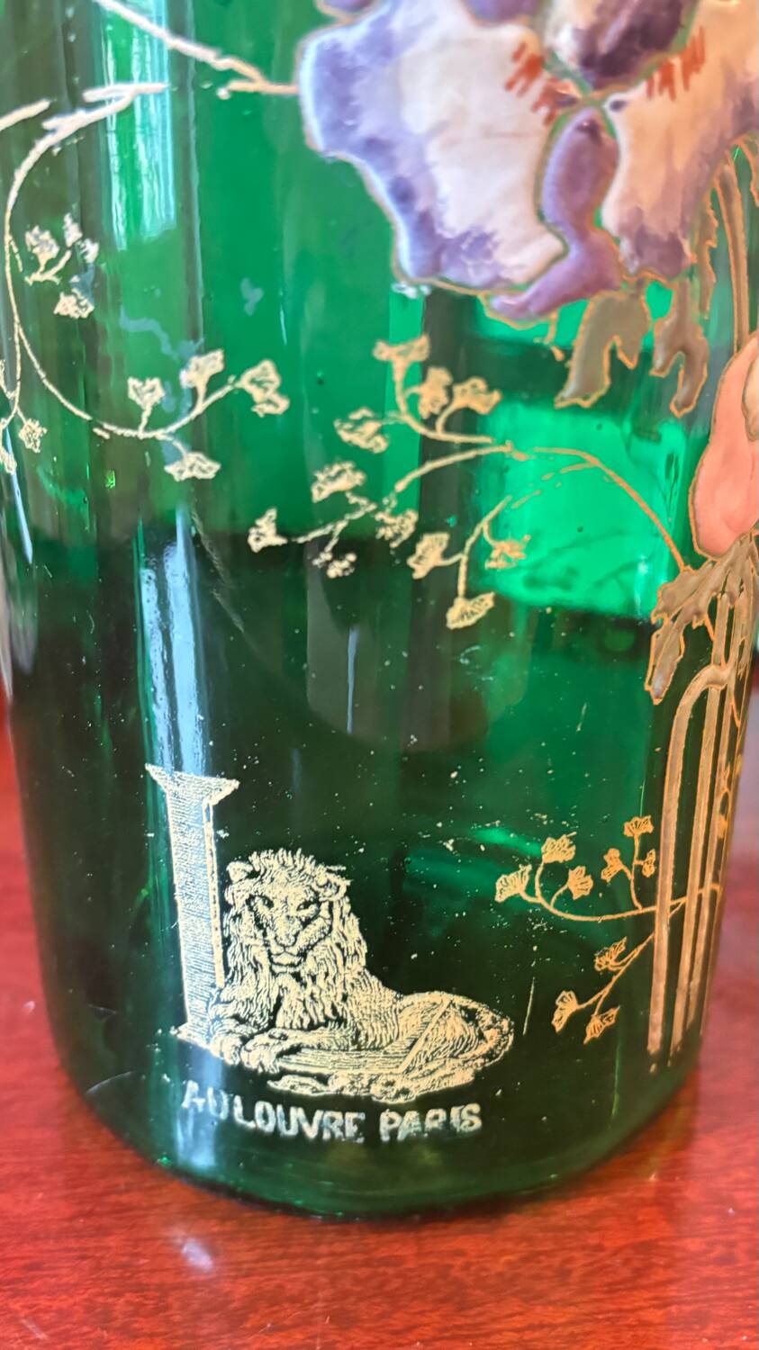 Old scroll vase by François-Théophile LEGRAS (1839-1916)