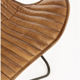 Leather butterfly armchair