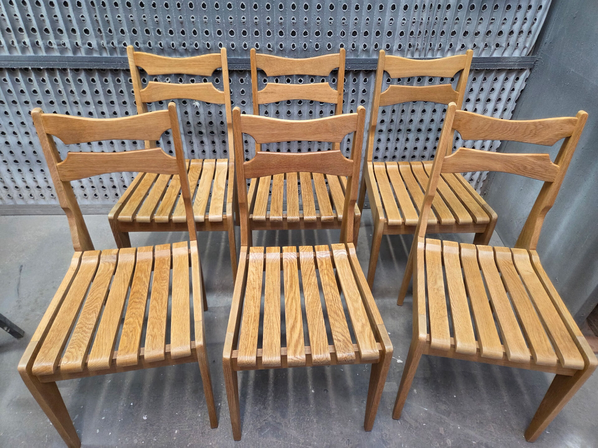 6 chaises Guillerme et Chambron