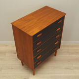 Teak chest of drawers, Danish design, 1970s, production: Denmark