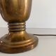 Art Deco conical table lamp in brass by Mazda, 1940s, France