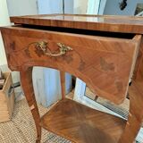 Pair of marquetry tables