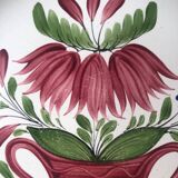 A set of 2 plates from the 19th century, L'Islettes earthenware, hand-painted decorations, rare