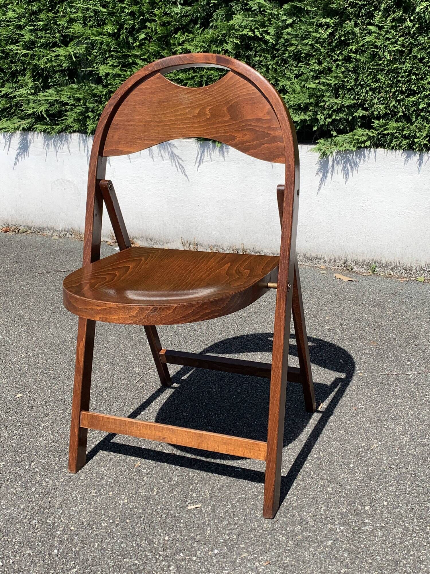 6 wooden folding chairs Stol Kamnik Yugoslavia design Zascitni Zhak