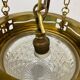 Suspended brass art from the Vienna Secession by Kolo Moser.