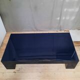 Blue lacquered coffee table
