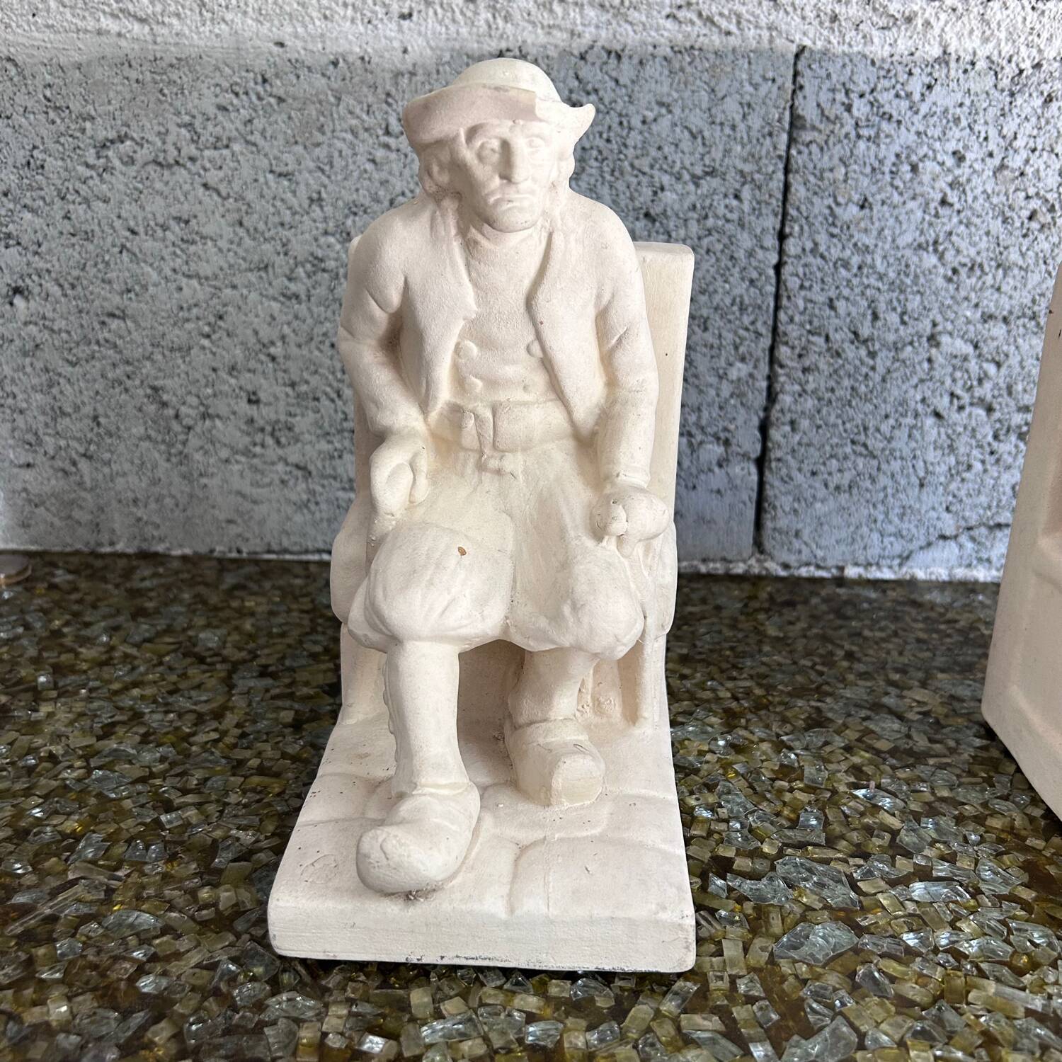 Paire de serre livres personnages bretons