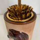 Vintage cigarette holder 1960 Longchamp suede horse - 11 x 10 cm