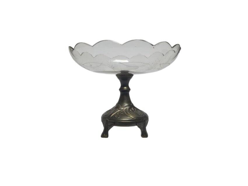 Art Nouveau bowl on stand, Germany, 1900s