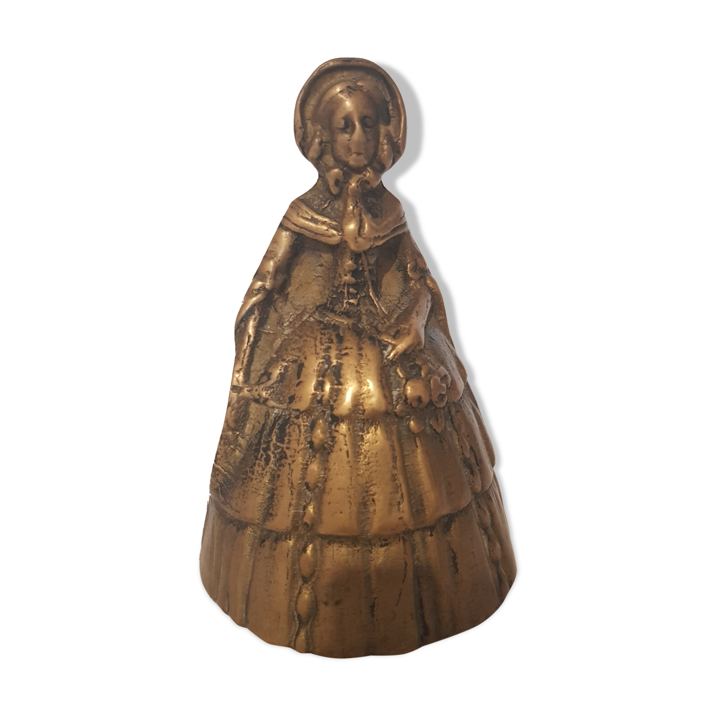 Women's bronze table bell