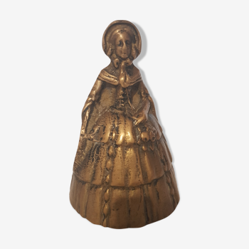 Cloche de table en bronze femme