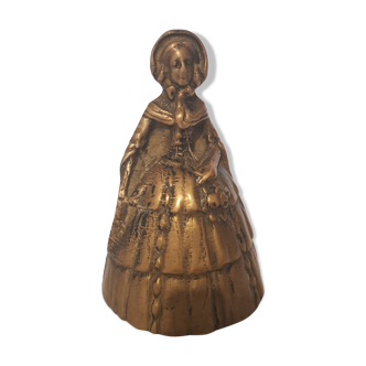 Women's bronze table bell