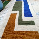 Tapis beni ouraine de couloir fait main taille 75 x 300 cm