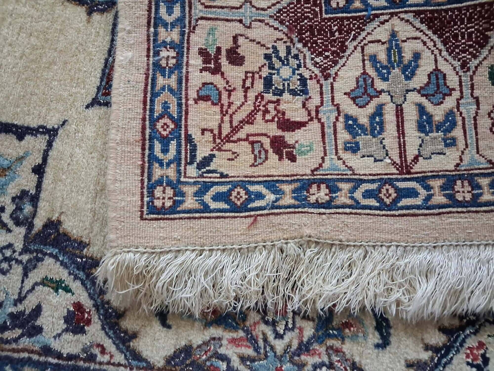 Handmade Persian Nain carpet 103x103cm