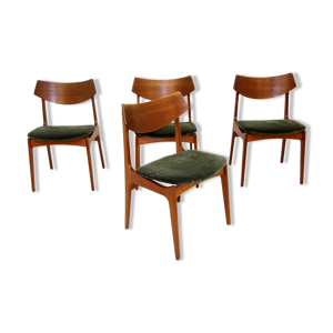 set de 4 chaises en teck,