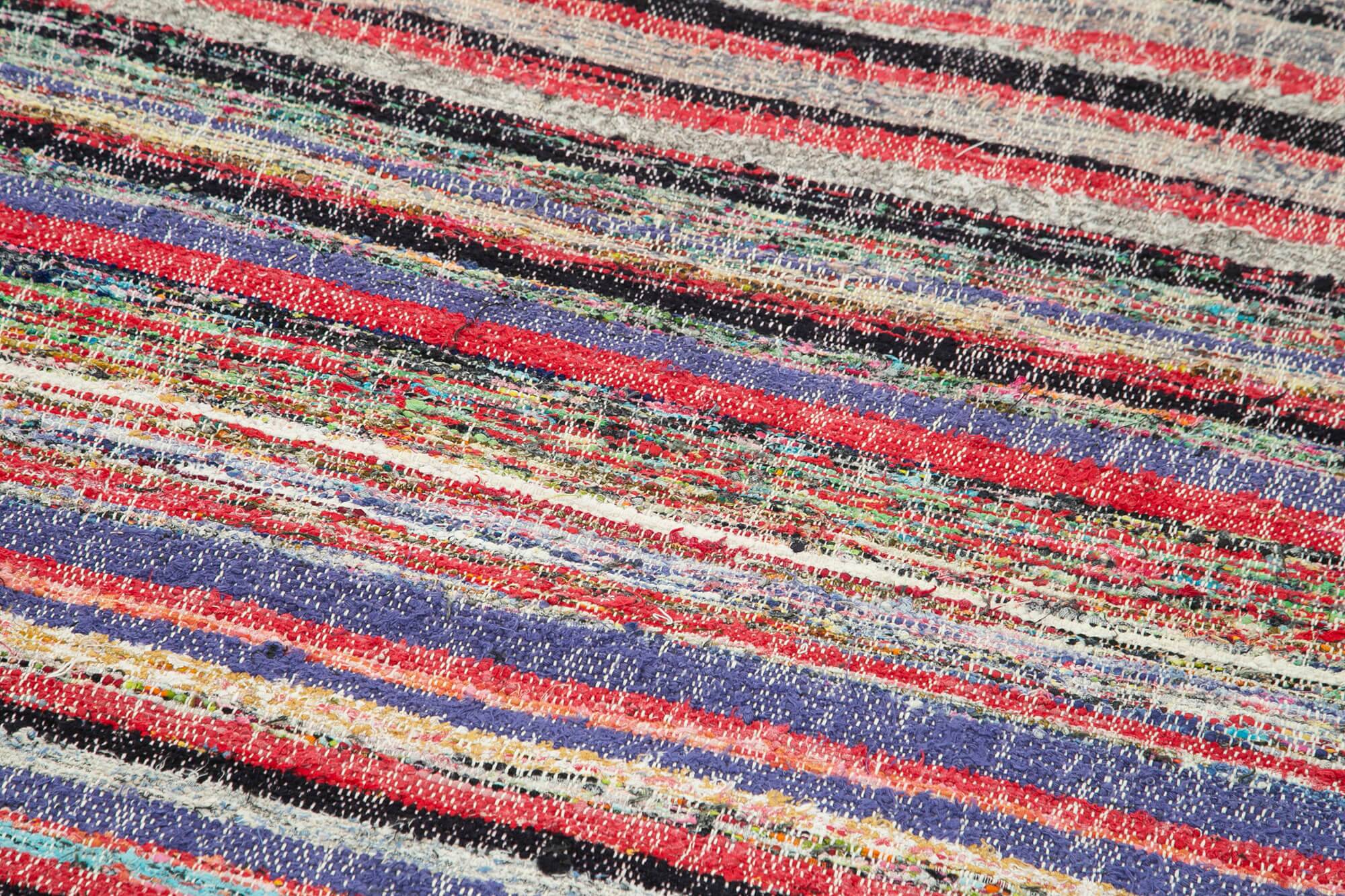 Turkish Handmade Vintage Anatolian Kilim 115 cm x 350 cm