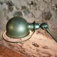 Lampe industrielle vintage Jieldé à 3 bras verte – Lampe de travail française réglable B22