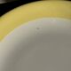 Set of 2 large plates with yellow rim, brand 12.