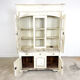 Vintage brocant White painted Kitchen display cabinet