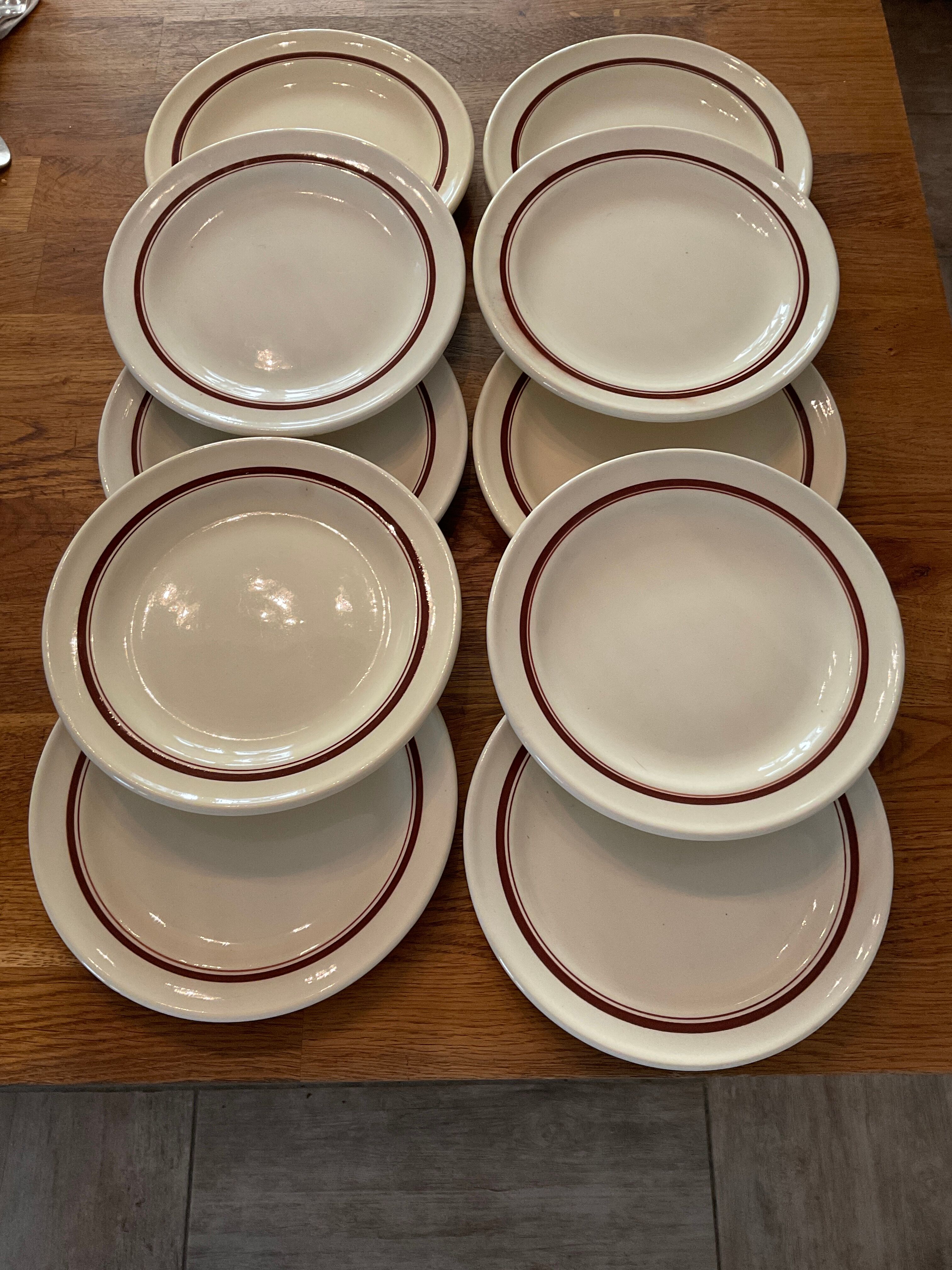 10 dessert plates or starters. Villeroy and boch.vintage