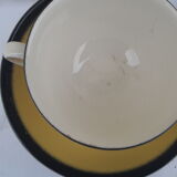 9 cups with saucers and a sugar maker Villeroy and Boch model Biarritz year 50