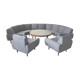Sofa sofa Arc XXL and 2 Danish armchairs of the years 60/70
