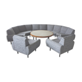 Canapé sofa Arc XXL et 2 fauteuils danois des années 60/70