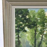 A. Ledieu – Oil on canvas "Bassin d'Hermes"