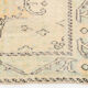 Classic faded yellow oushak rug 269x176cm