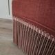 Old rose velvet armchair