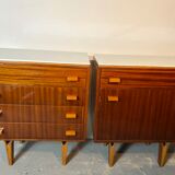 Bedside table by Franistek Mezulanik Czechoslovakia