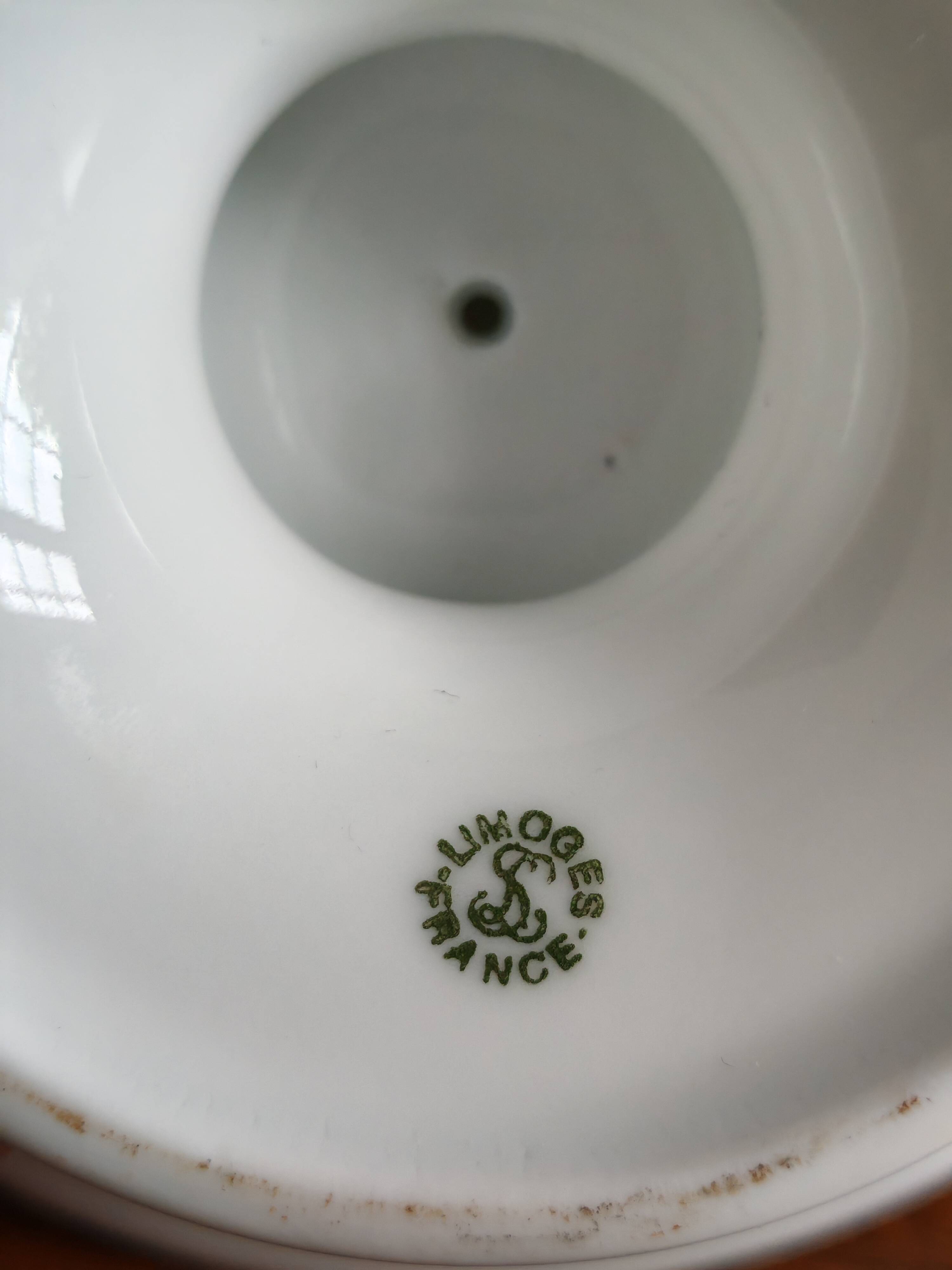 Limoges Porcelain Footed Plate