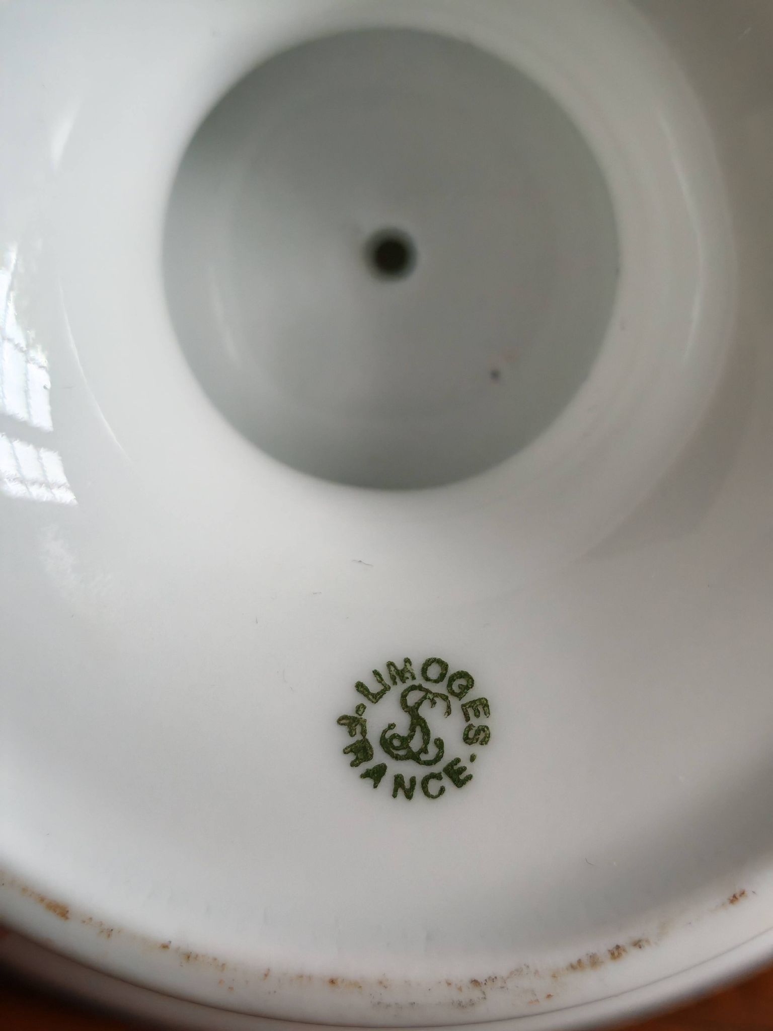 Limoges Porcelain Footed Plate