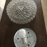 Vintage moulded glass ceiling 29cm