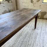 1950s oak farmhouse table with spindle legs