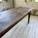 Table de ferme chêne 1950 pieds fuseaux