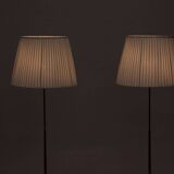 Pair of brass floor lamps by ASEA Belysning, Sweden, 1950s