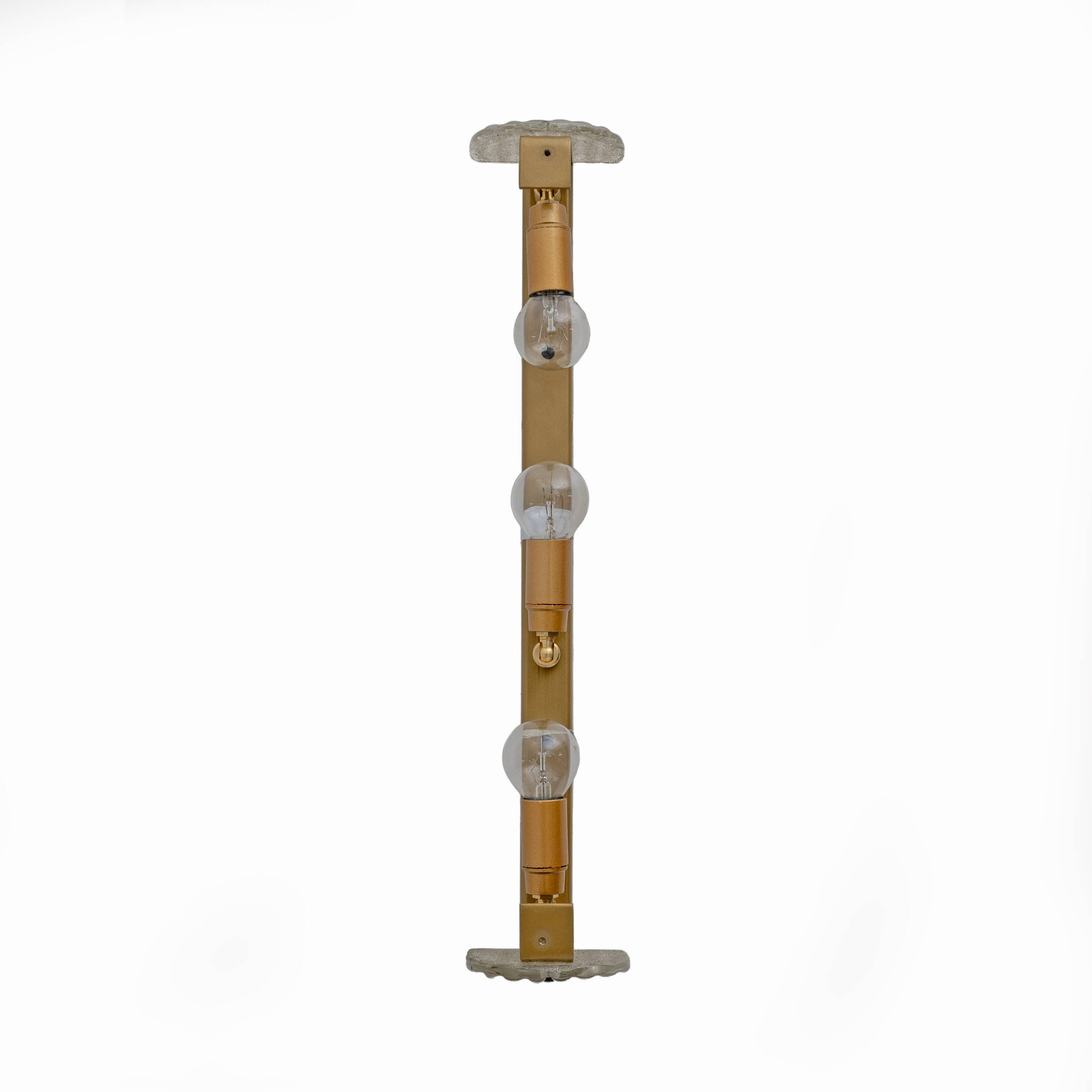 Pair of Barovier & Toso Style Modern Murano Glass Smoked Twisted Sconces