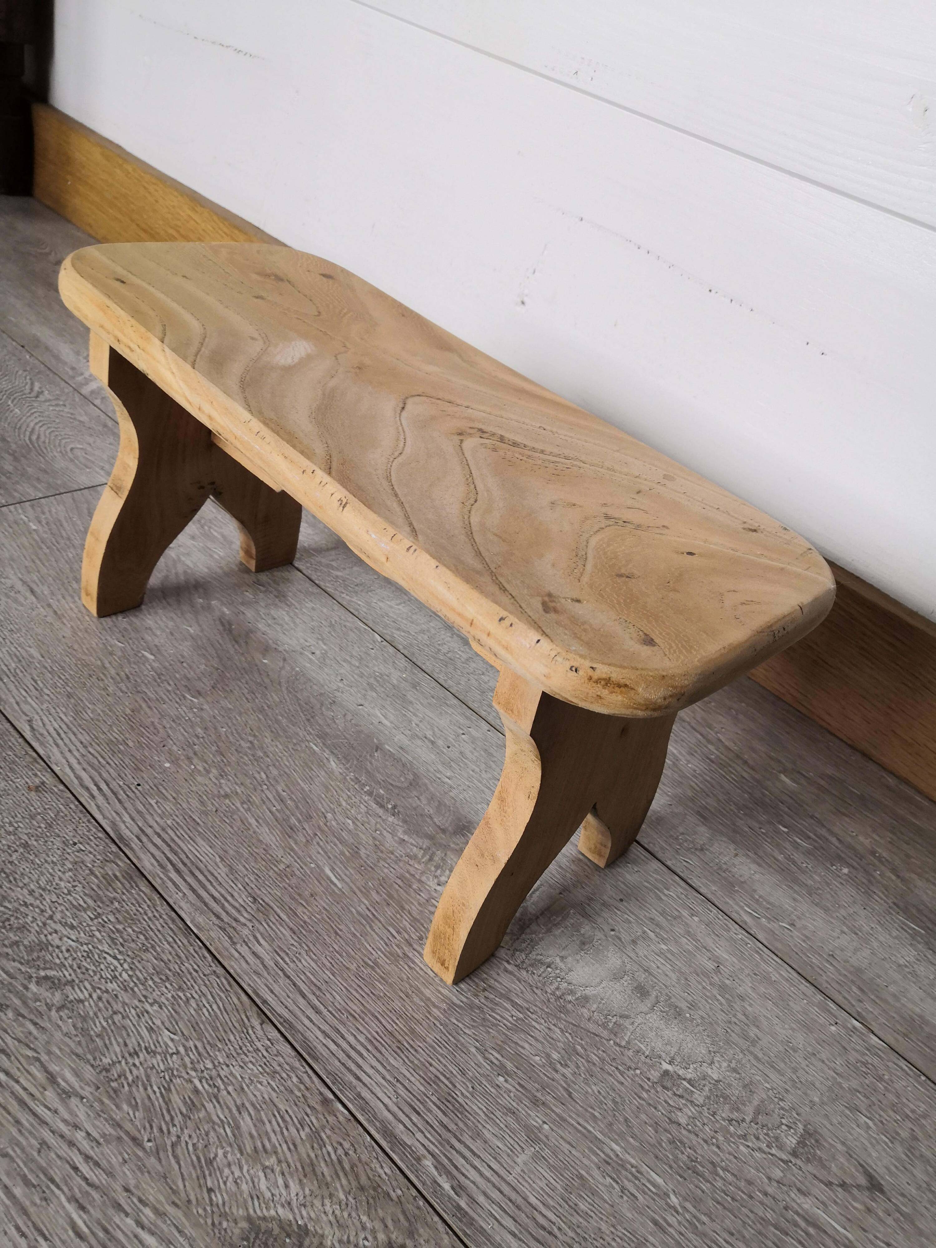 old small bench or step stool