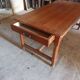 Farm table in cherry wood.
