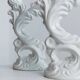 Two White Biscuit Porcelain Candleholders, Vintage Ceramic Candlesticks, Italy 1930s – Elegant Rococo-Style Decor